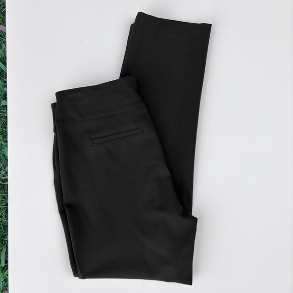 Charter Club Cambridge Slim Petite Black Slacks - Picture 3 of 4
